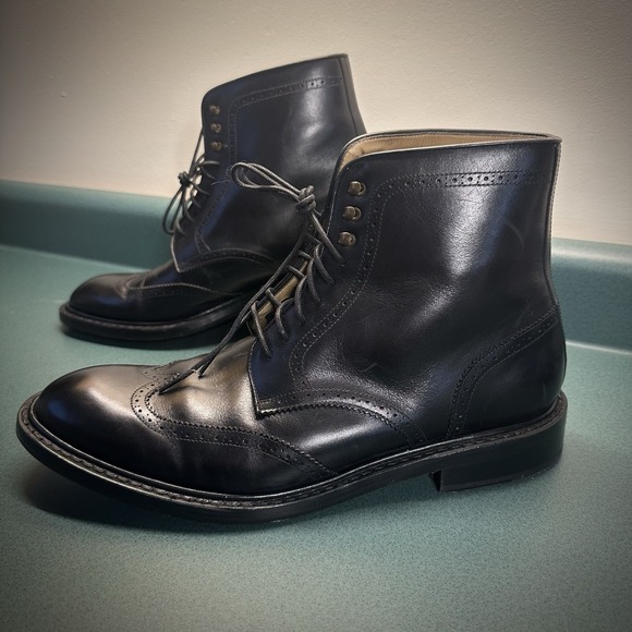 Jack Erwin Other - JACK ERWIN Original Goodyear Welted Boots Black Handmade In Spain Men's 10.5